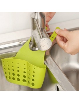 Portable Home Kitchen Hanging Drain Bag Basket  Storage Tools Sink Holder