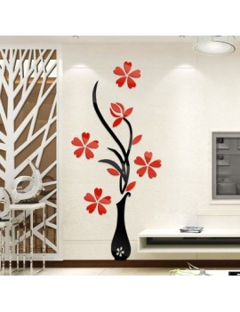 3d Vase Wall Murals for Living Room Bedroom Sofa Backdrop Tv Wall Sticker