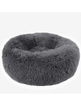 Long Plush Round Pet Bed Flush Kennel Creative Pet Nest for Cats and Dogs