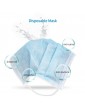 10PCS Disposable Civil Face Masks 3-layer Protection Elastic Earloop Dustproof Anti Spit Splash